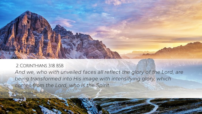 2 Corinthians 3:18 BSB Bible Verse Image