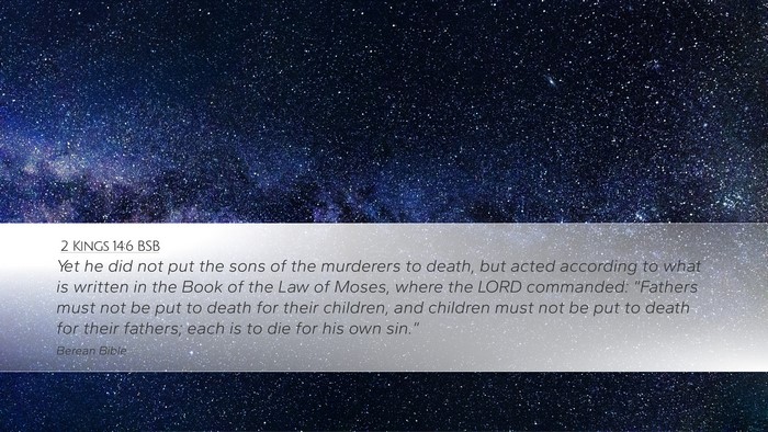 2 Kings 14:6 BSB Bible Verse Image