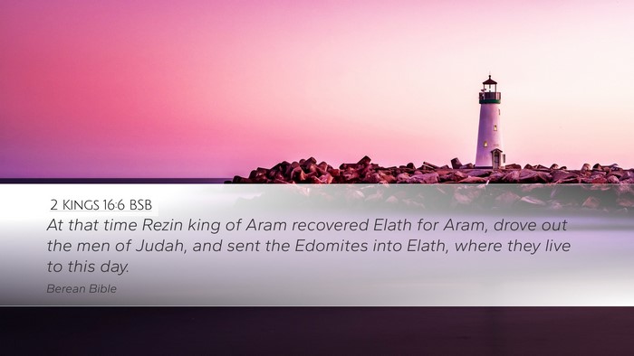 2 Kings 16:6 BSB Bible Verse Image