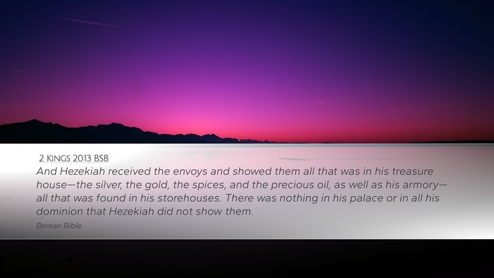 2 Kings 20:13 BSB Bible Verse Image