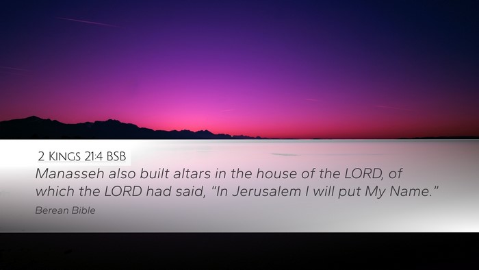 2 Kings 21:4 BSB Bible Verse Image