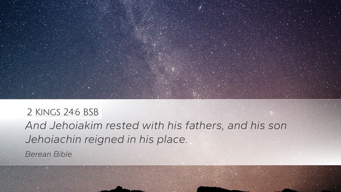2 Kings 24:6 BSB Bible Verse Image