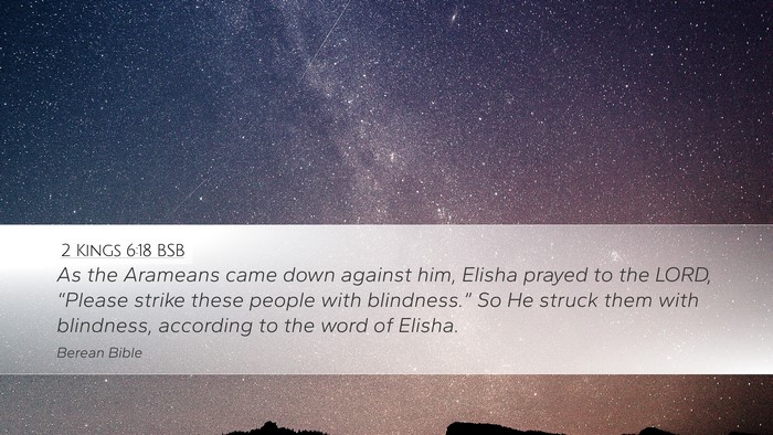 2 Kings 6:18 BSB Bible Verse Image