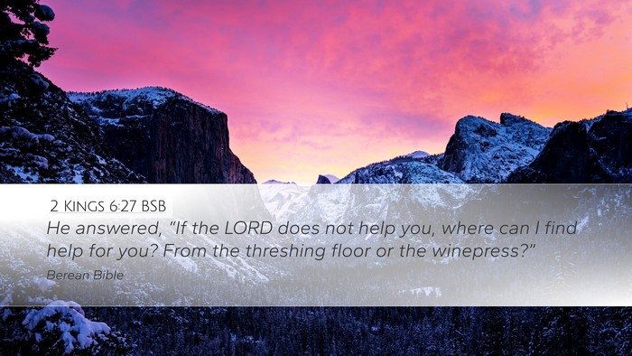 2 Kings 6:27 BSB Bible Verse Image