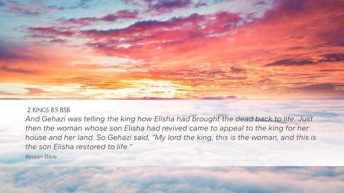 2 Kings 8:5 BSB Bible Verse Image