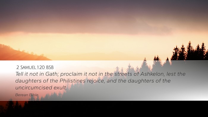 2 Samuel 1:20 BSB Bible Verse Image