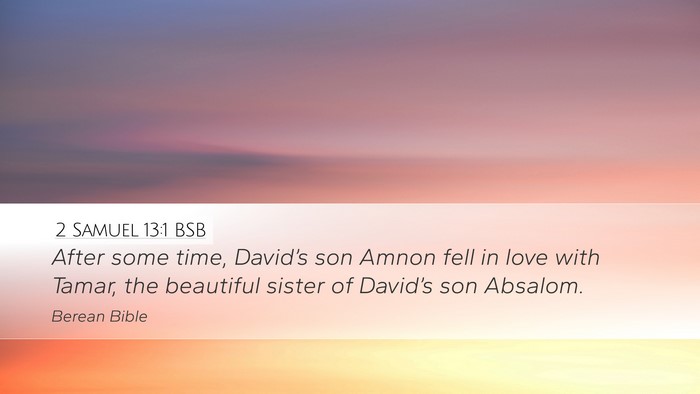 2 Samuel 13:1 BSB Bible Verse Image