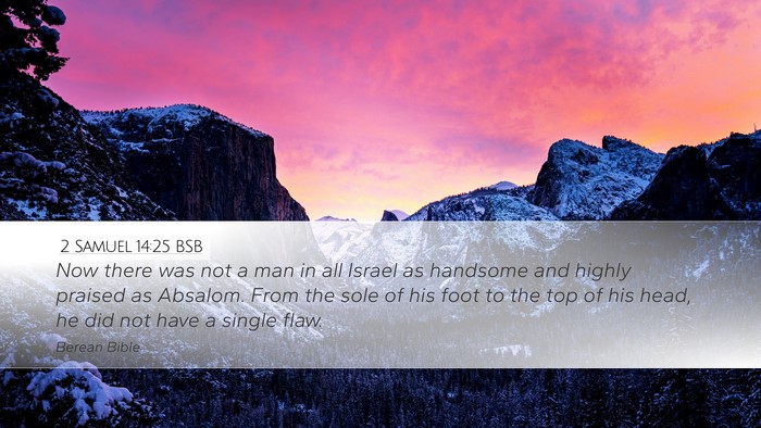 2 Samuel 14:25 BSB Bible Verse Image