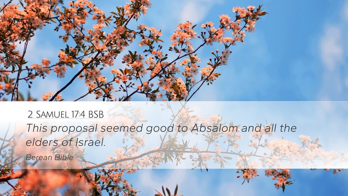 2 Samuel 17:4 BSB Bible Verse Image