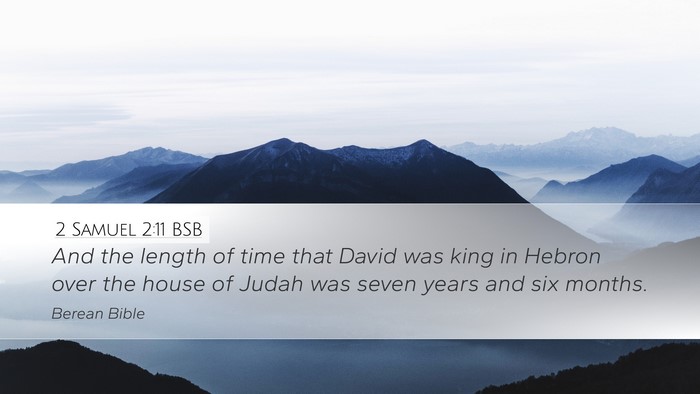 2 Samuel 2:11 BSB Bible Verse Image
