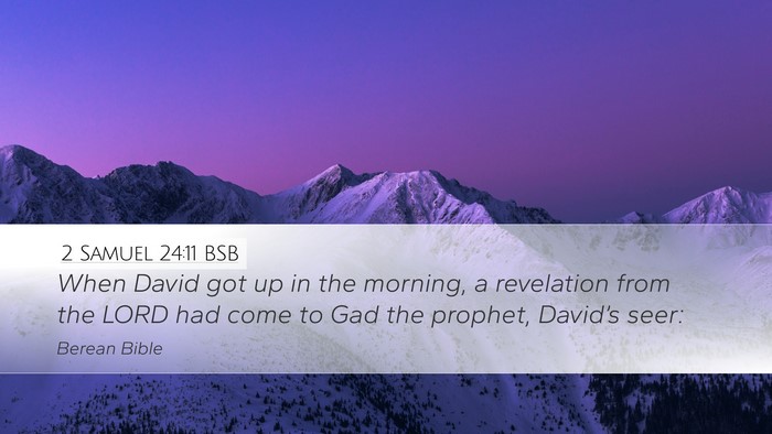 2 Samuel 24:11 BSB Bible Verse Image