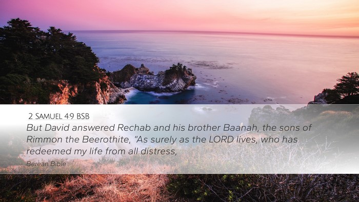 2 Samuel 4:9 BSB Bible Verse Image
