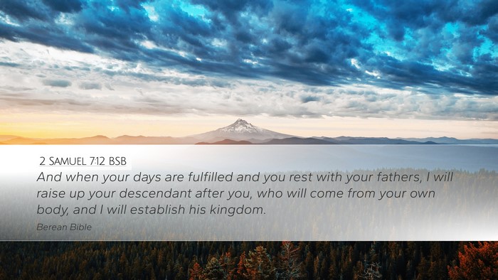 2 Samuel 7:12 BSB Bible Verse Image