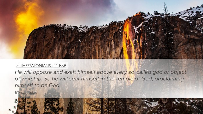 2 Thessalonians 2:4 BSB Bible Verse Image