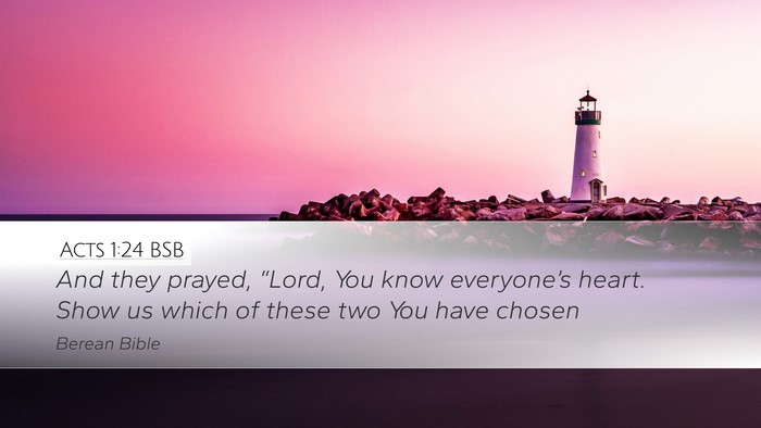 Acts 1:24 BSB Bible Verse Image