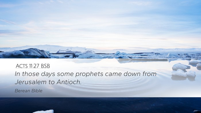 Acts 11:27 BSB Bible Verse Image
