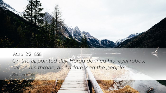 Acts 12:21 BSB Bible Verse Image