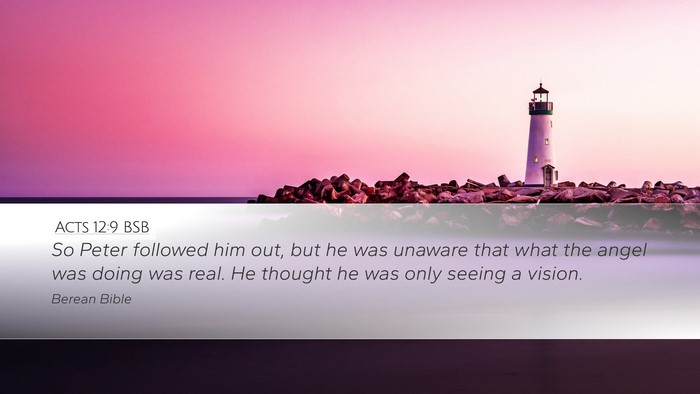 Acts 12:9 BSB Bible Verse Image