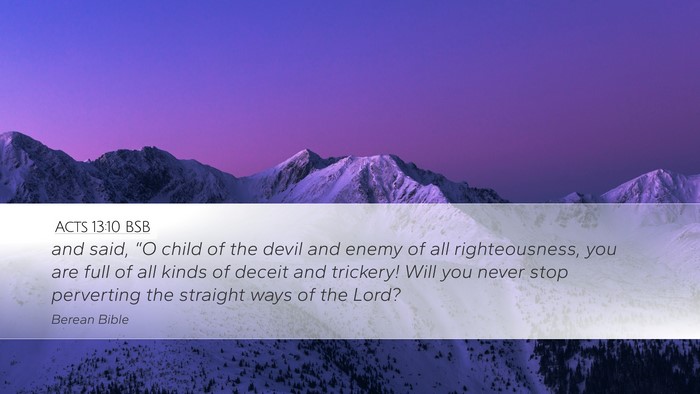 Acts 13:10 BSB Bible Verse Image
