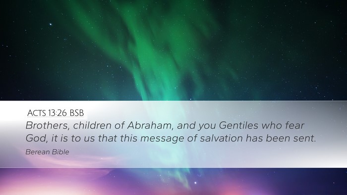 Acts 13:26 BSB Bible Verse Image