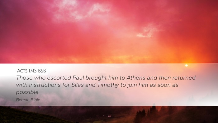Acts 17:15 BSB Bible Verse Image