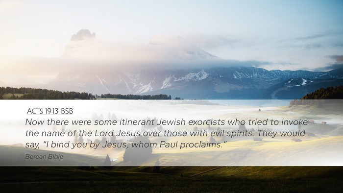 Acts 19:13 BSB Bible Verse Image