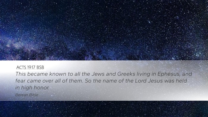 Acts 19:17 BSB Bible Verse Image