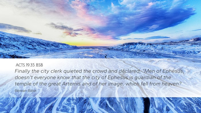 Acts 19:35 BSB Bible Verse Image