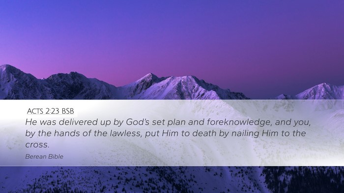 Acts 2:23 BSB Bible Verse Image