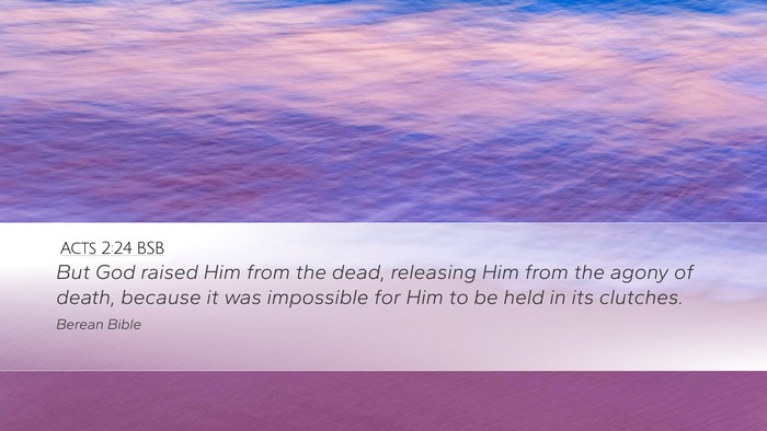 Acts 2:24 BSB Bible Verse Image