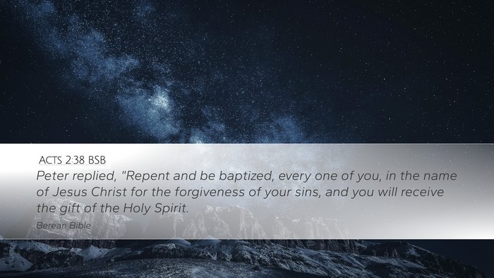 Acts 2:38 BSB Bible Verse Image