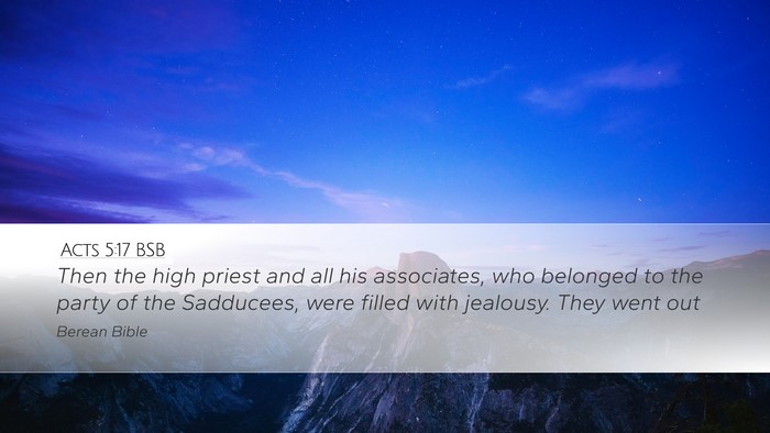 Acts 5:17 BSB Bible Verse Image