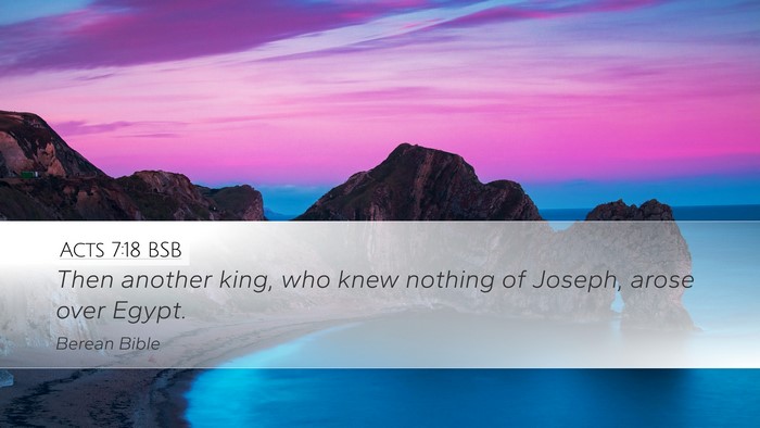 Acts 7:18 BSB Bible Verse Image