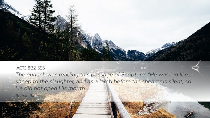 Acts 8:32 BSB Bible Verse Image