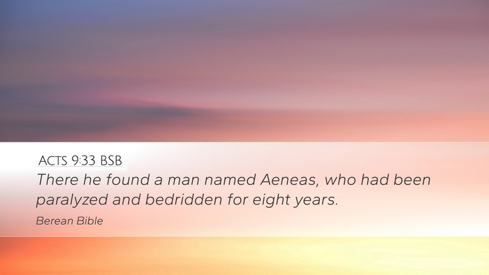 Acts 9:33 BSB Bible Verse Image