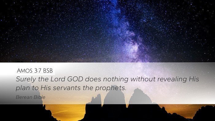 Amos 3:7 BSB Bible Verse Image