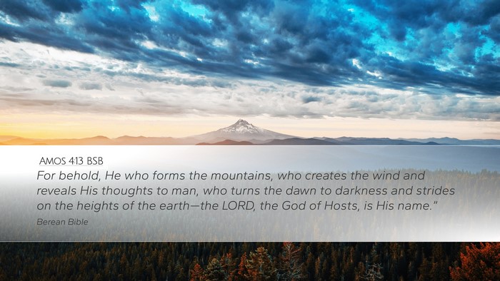 Amos 4:13 BSB Bible Verse Image