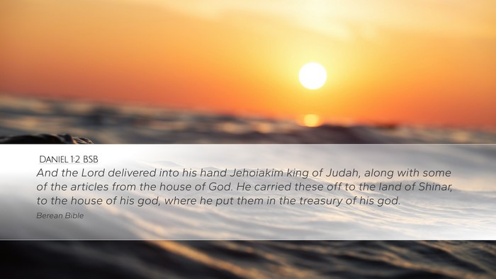 Daniel 1:2 BSB Bible Verse Image
