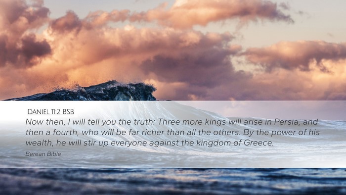 Daniel 11:2 BSB Desktop Wallpaper - Now then, I will tell you the truth: Three more - Desktop Bible Verse Wallpaper