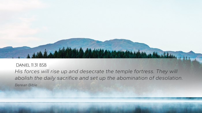 Daniel 11:31 BSB Bible Verse Image