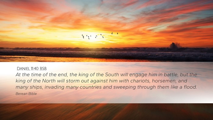 Daniel 11:40 BSB Bible Verse Image