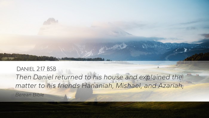 Daniel 2:17 BSB Bible Verse Image