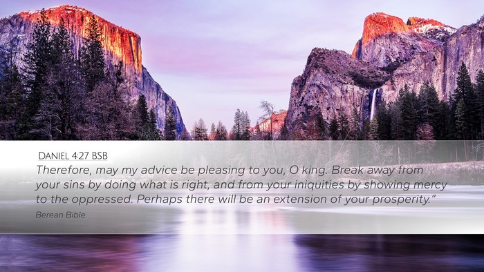 Daniel 4:27 BSB Bible Verse Image