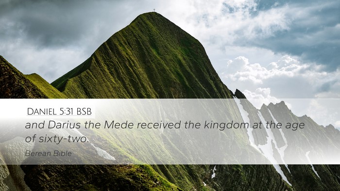Daniel 5:31 BSB Bible Verse Image
