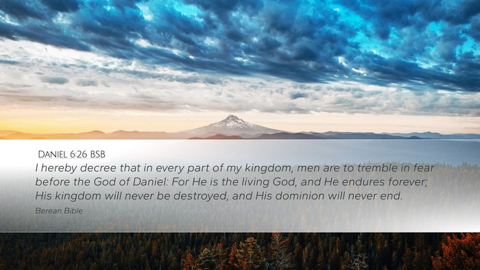 Daniel 6:26 BSB Bible Verse Image