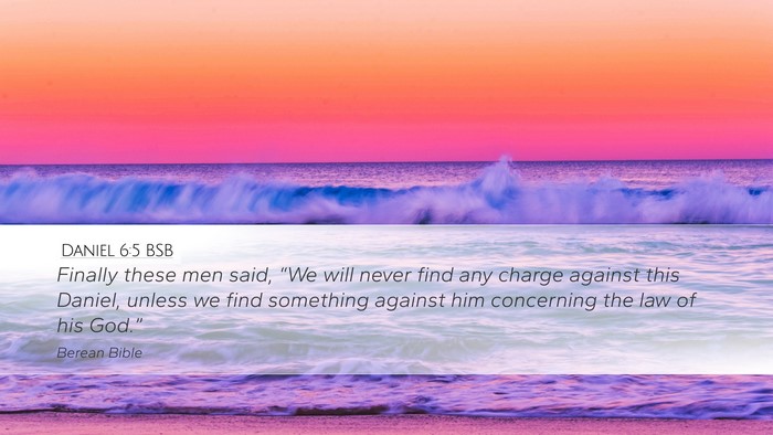 Daniel 6:5 BSB Desktop Wallpaper - Finally these men said, “We will never find any - Desktop Bible Verse Wallpaper