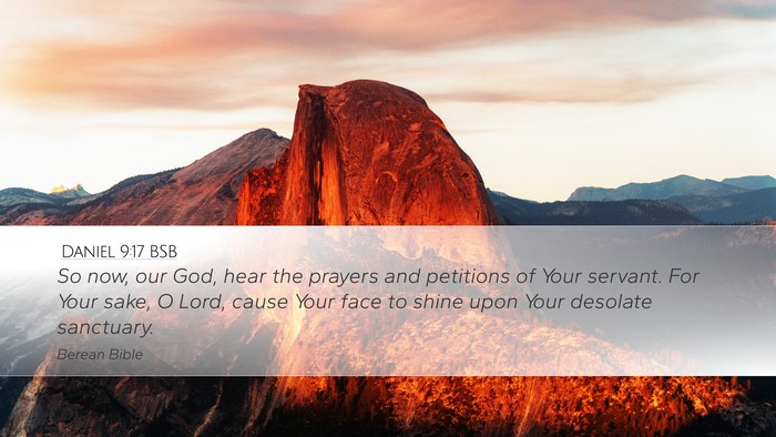 Daniel 9:17 BSB Bible Verse Image