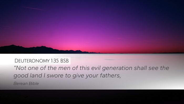 Deuteronomy 1:35 BSB Bible Verse Image