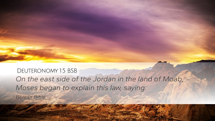 Deuteronomy 1:5 BSB Bible Verse Image