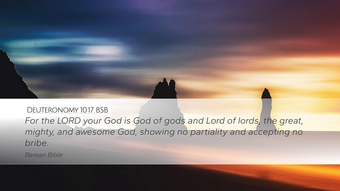 Deuteronomy 10:17 BSB Bible Verse Image